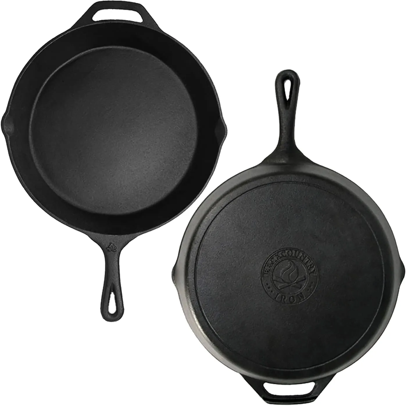 Backcountry Iron 10-1/4 Inch Round Medium Pre-Seasoned Cast Iron Skillet
