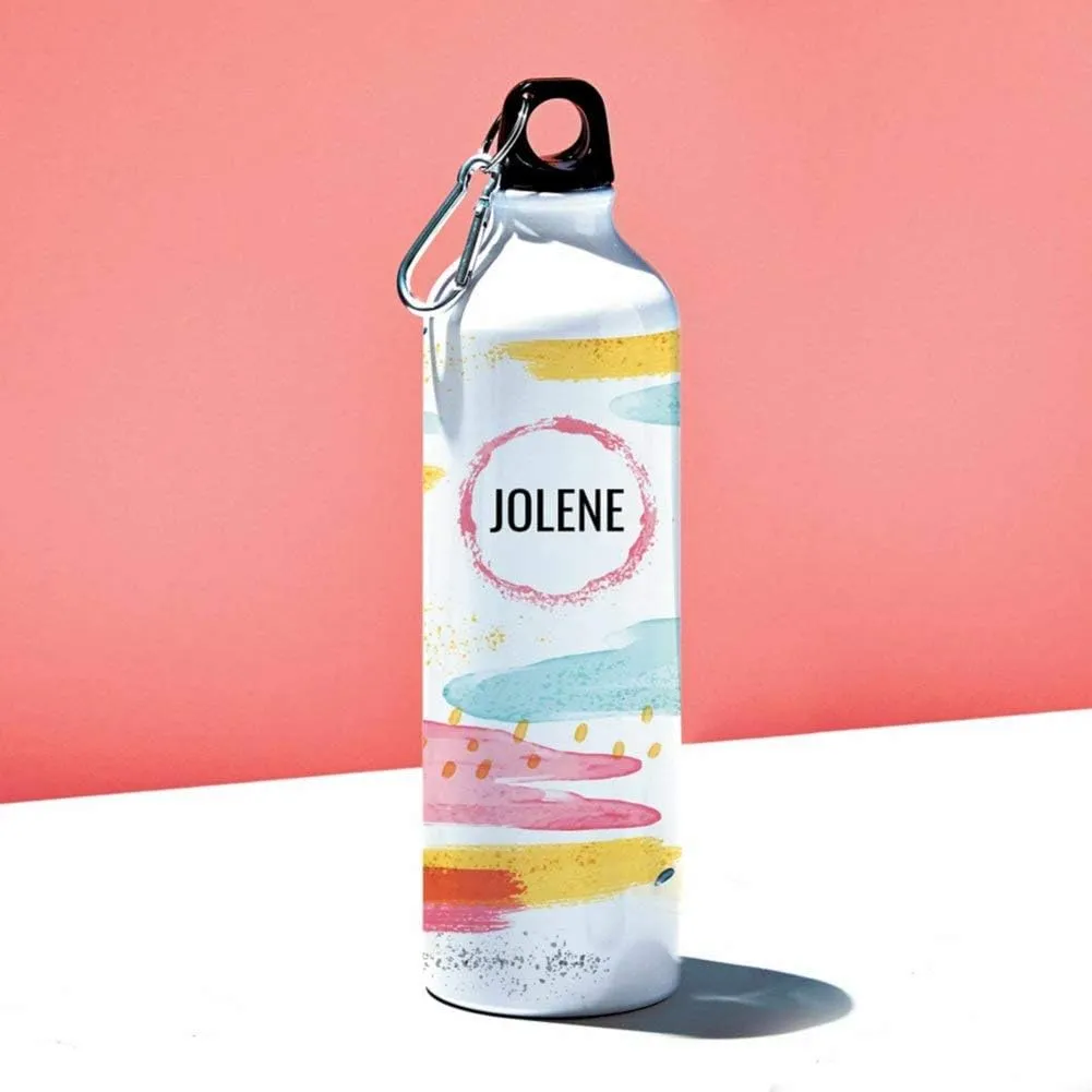 Baudville Custom/Personalized 25 oz. Stainless Steel Canteen Water Bottle with Screw On Lid - 20 Full Color 360 Degree Pattern Choices