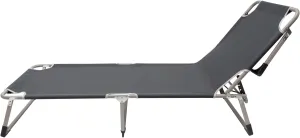 Beach Lounge Chair, Folding Camping Chairs Portable Camp Cot for Outdoor