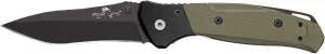 Bear & Son Swipe IV 4 1/4" Black & Green G10 Handle with Blade