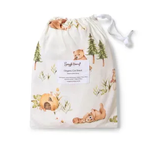Bears Organic Fitted Cot sheet