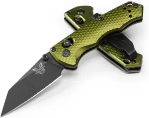 Benchmade - Full Immunity 290 Tactical Knife with Woodland Green Aluminum Handle (290BK-2)