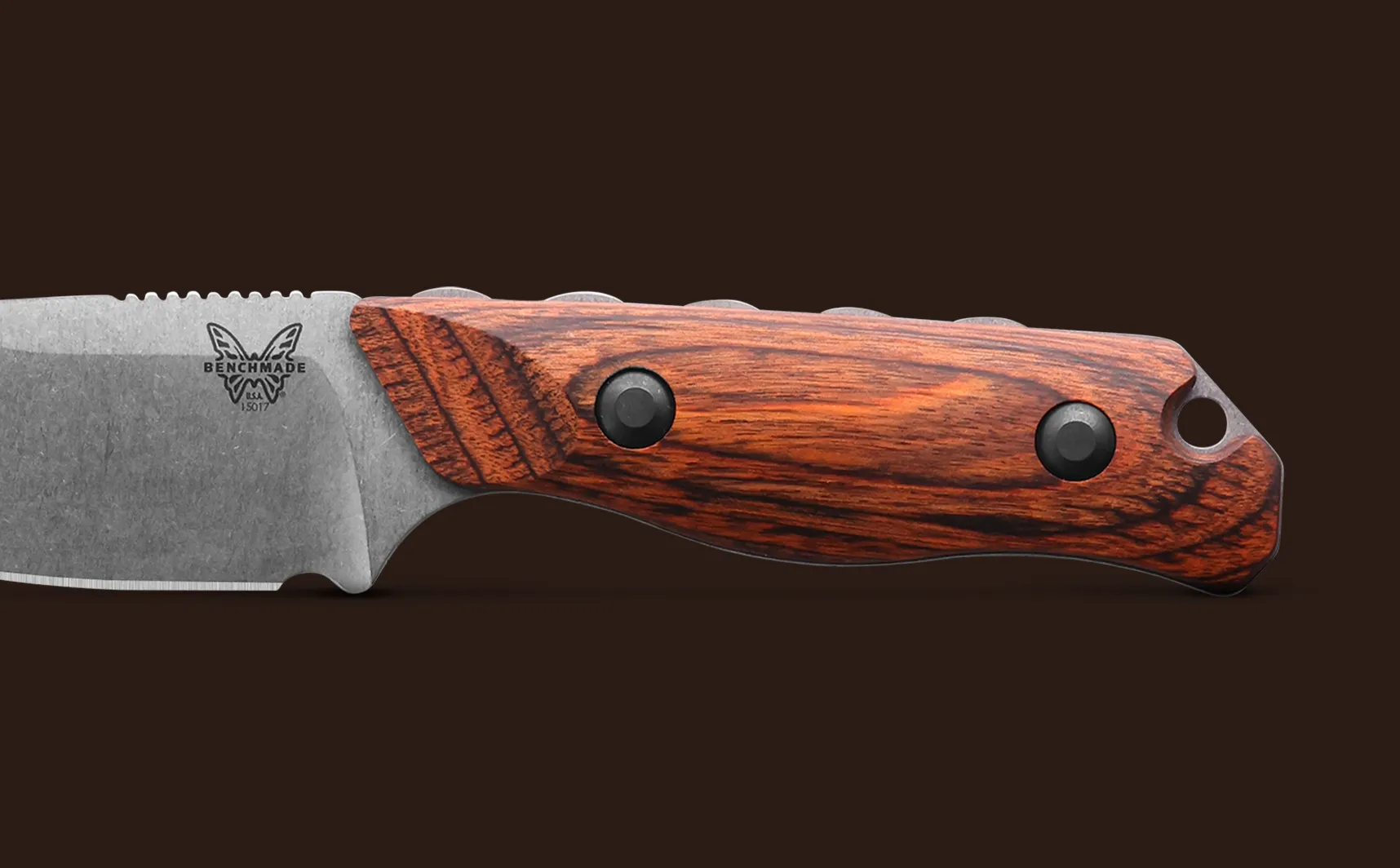 Benchmade Hidden Canyon Hunter 15017 Stabilized Wood 2.79" Fixed Blade Knife