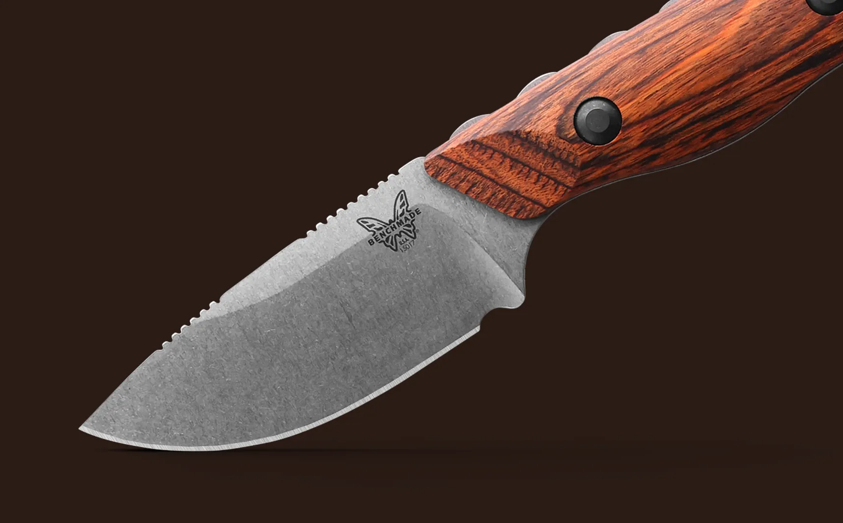 Benchmade Hidden Canyon Hunter 15017 Stabilized Wood 2.79" Fixed Blade Knife