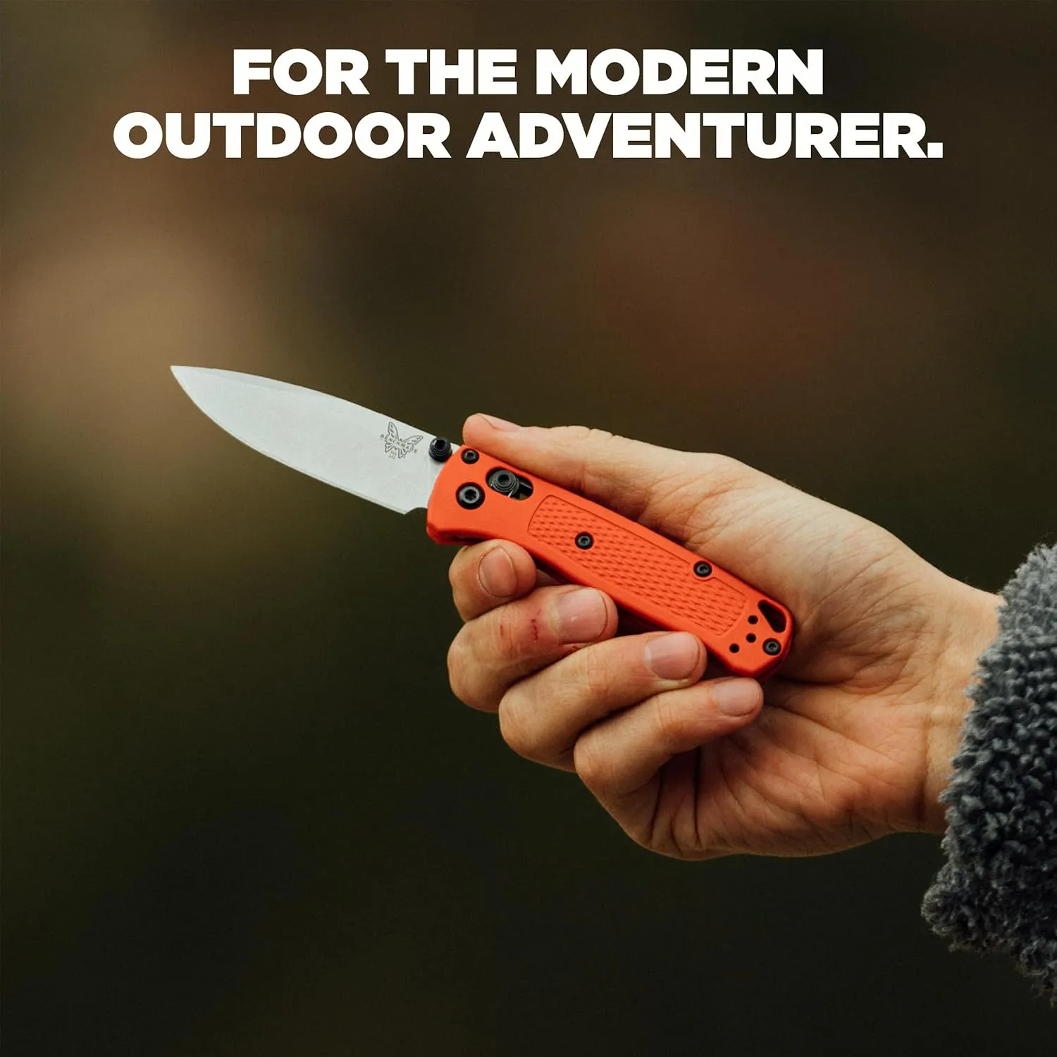 Benchmade - Mini Bugout 533 Folding Knife with Mesa Red Grivory Handle (533-04)