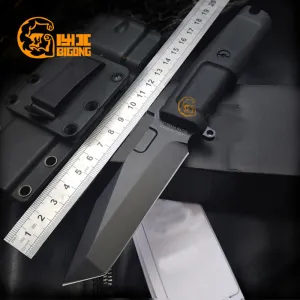 BIGONG  rixed blade Knife 5CR13MOV steel  rubber