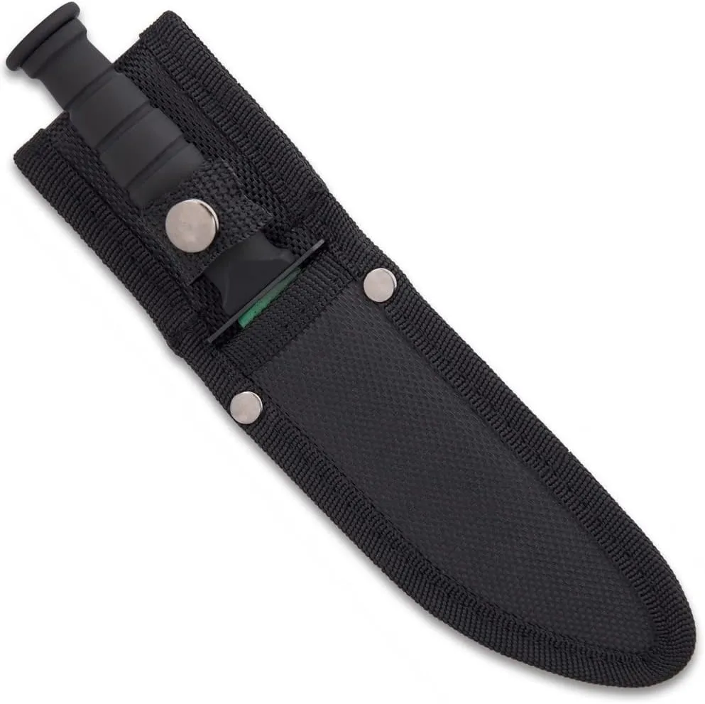 BLACK LEGION Poison Cloud Triple Knife Set - Includes Karambit, Survival and Sawback Hunter Knives, Stainless Steel Blades, TPU Handles, Includes Belt Sheaths, Take Into Any Battle