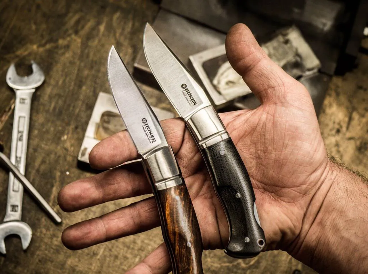 Boker Boxer Desert Ironwood Folding Pocket Knife
