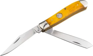 Boker Mini Trapper 3.75 Inch Pocket Knife, Smooth Yellow Bone, Traditional Series 2.0, Made in Germany