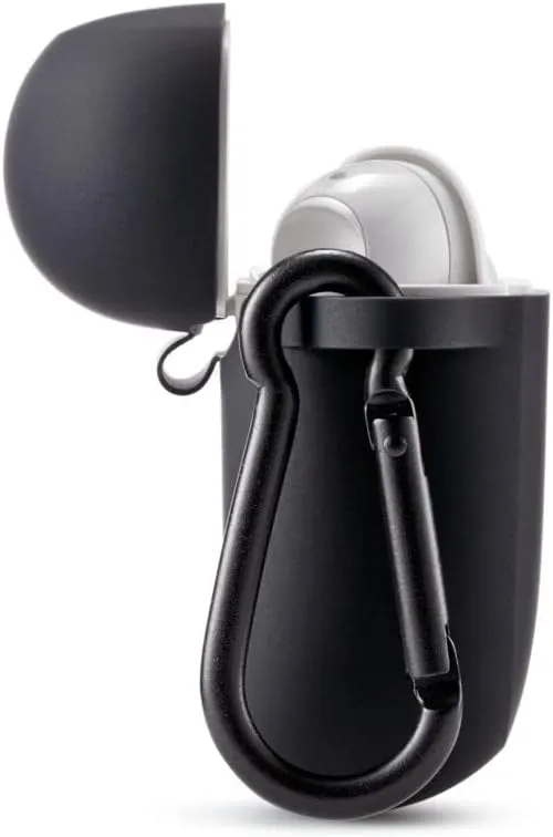 Bose Case Cover for QuietComfort Earbuds II, Protective Silicone Exterior, with Aluminum Carabiner for Convenient Carrying, Triple Black