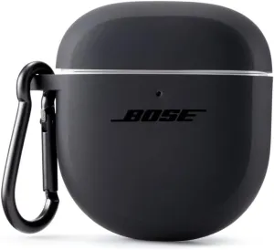 Bose Case Cover for QuietComfort Earbuds II, Protective Silicone Exterior, with Aluminum Carabiner for Convenient Carrying, Triple Black