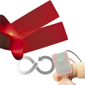 Breathing Pattern LED Decorations Flexible Helmet Lights Cosplay DIY Kit RGB Superhero Men's Gift - Red Breathing Light