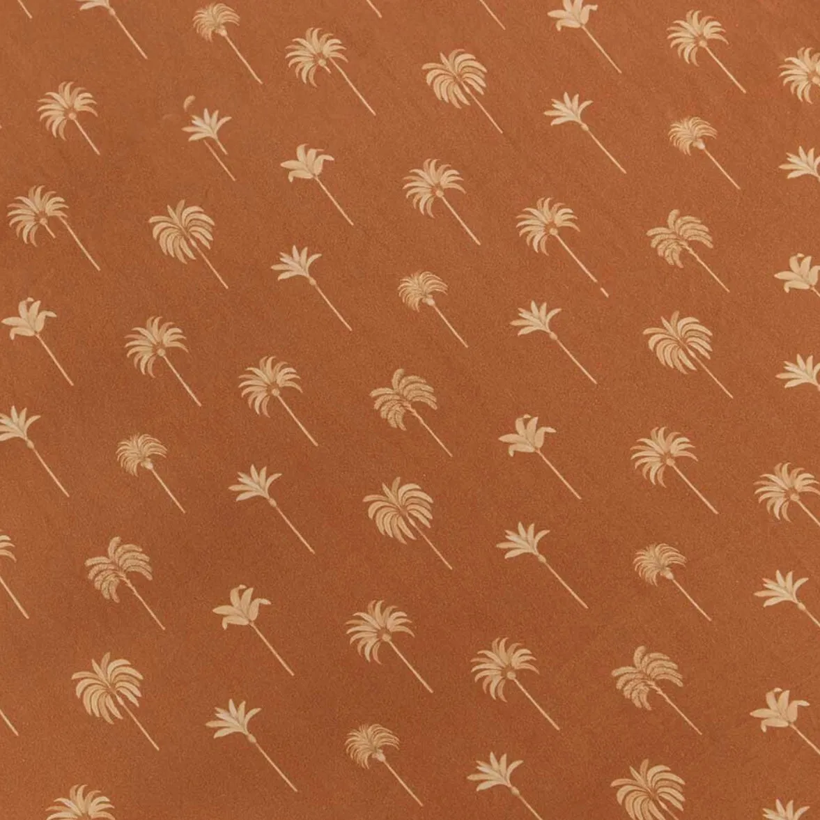Bronze Palm Fitted Cot Sheet