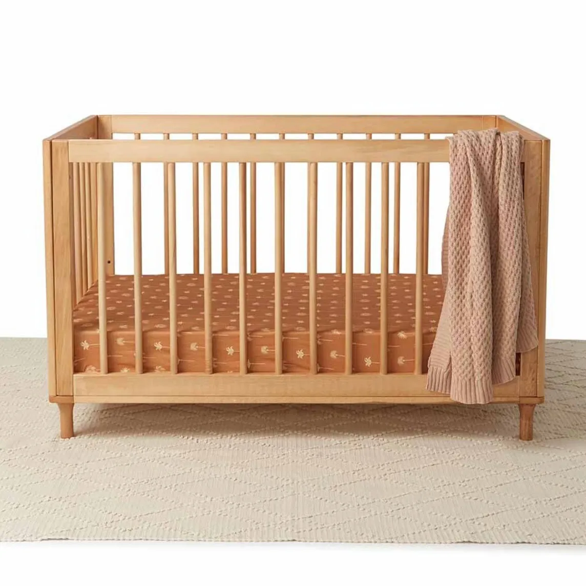 Bronze Palm Fitted Cot Sheet