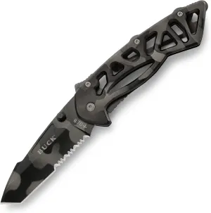 Buck Knives 0870 Bones Partially Serrated Tactical Folding Knife with Clip