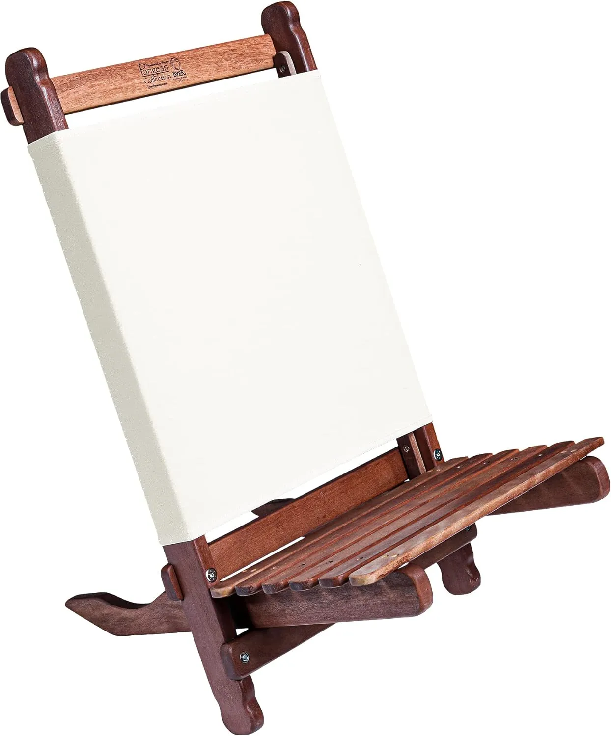 BYER OF MAINE Pangean Lounger, Durable Hardwood with Heavy Duty Polyester, Easy to Fold and Carry, Portable and Foldable Pangean Furniture