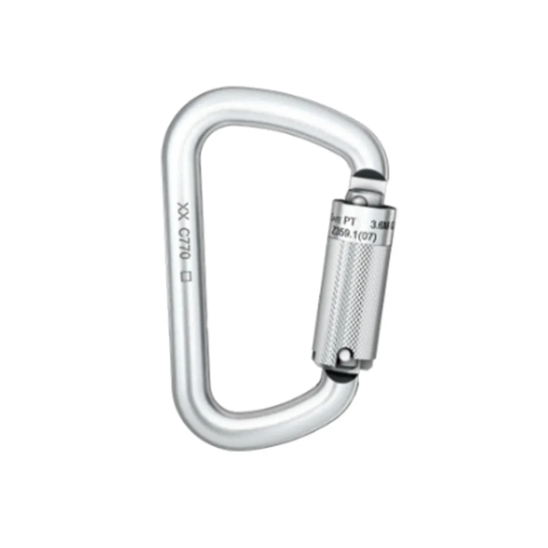 C777 Chrome Locksafe Steel Carabiner, ANSI