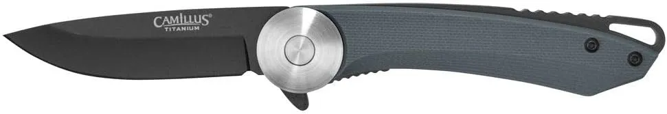 CAMILLUS Cirque 7" Durable Corrosion-Resistant AUS-8 Stainless Steel Everyday Carry Folding Pocket Knife with G10 Handle and 2.75" Drop Point Blade