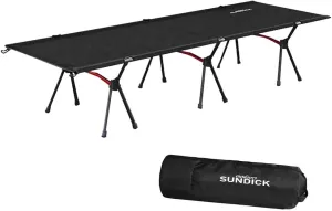 Camping Bed,Outdoor Portable Folding Bed Single Person Camping Cot 265LB Bearing Weight Compact for Outdoor Picnic Camping Hiking