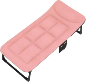 Camping cot Folding Bed Portable Camping Cot Adjustable 6-Position Space-Saving Folding Cot for Office Nap Beach Vocation and Home Lounging Folding cot