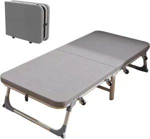 Camping Cot for Adults Folding Bed with Mattress Sleeping Cot Bed Supports 441 Lbs for Bedroom,Office,Camping Camping Bed