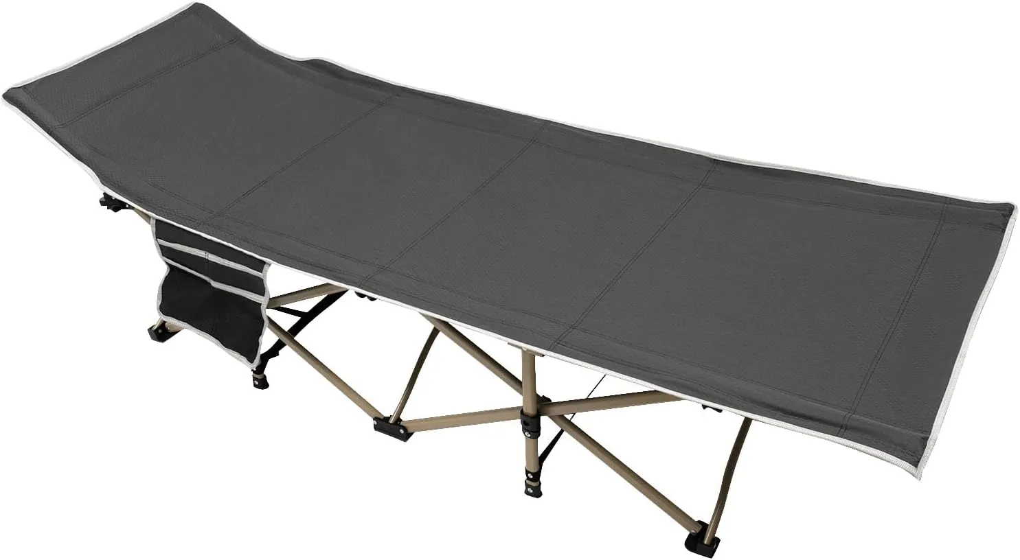 Camping Cot for Adults, Folding Sleeping Cots,Heavy Duty Military Bed,Portable Sports Camping Cot,with Storage Bag for Camping & Hunting, Travel Tent Cots (Gray)