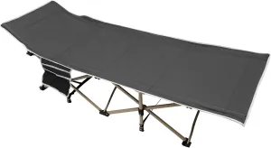 Camping Cot for Adults, Folding Sleeping Cots,Heavy Duty Military Bed,Portable Sports Camping Cot,with Storage Bag for Camping & Hunting, Travel Tent Cots (Gray)