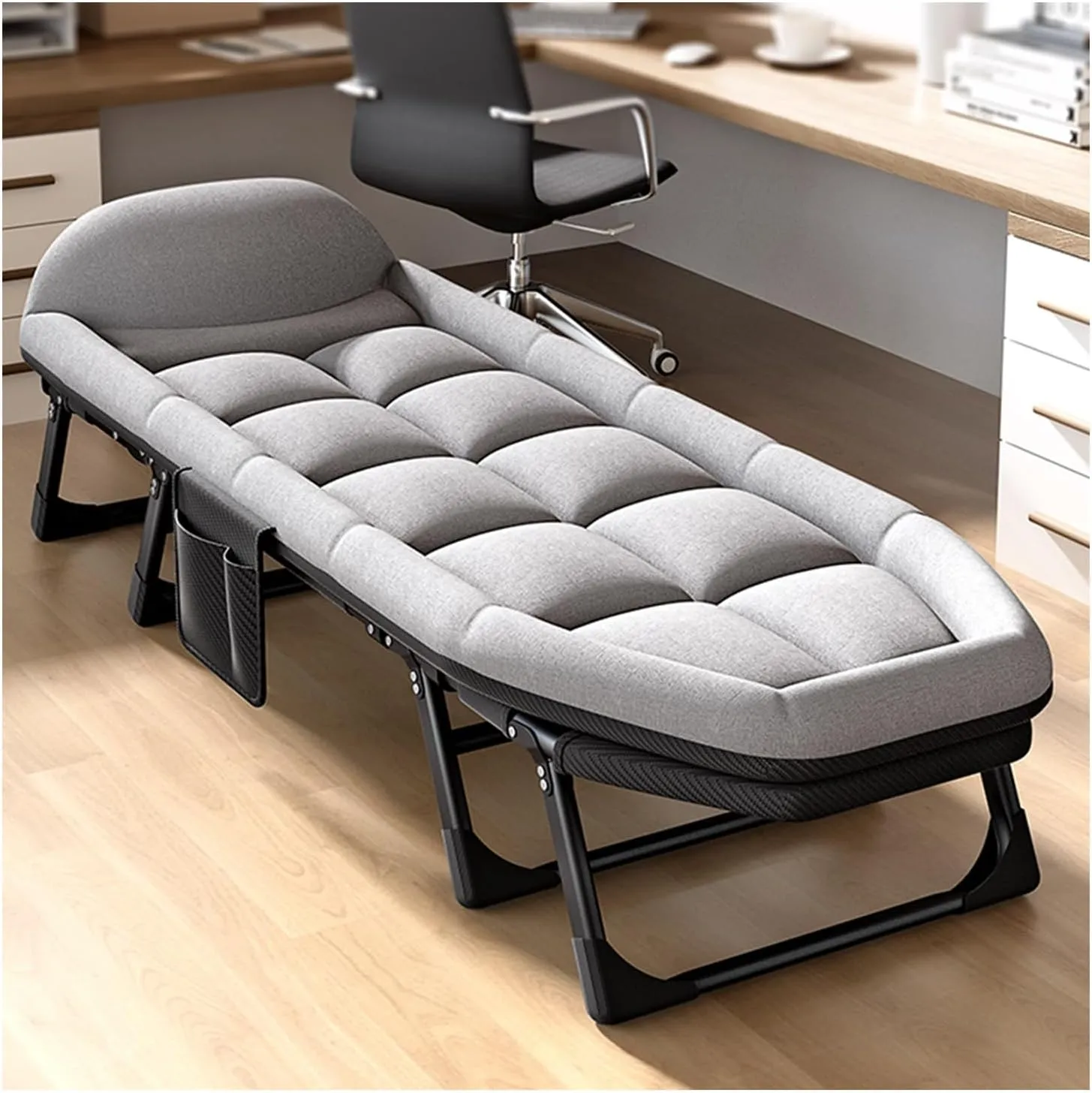 Camping Cot - Heavy Duty Portable Folding Bed with Cushion & Pillow for Comfortable Sleep, Perfect for Outdoor Recreation and Camping Adventures