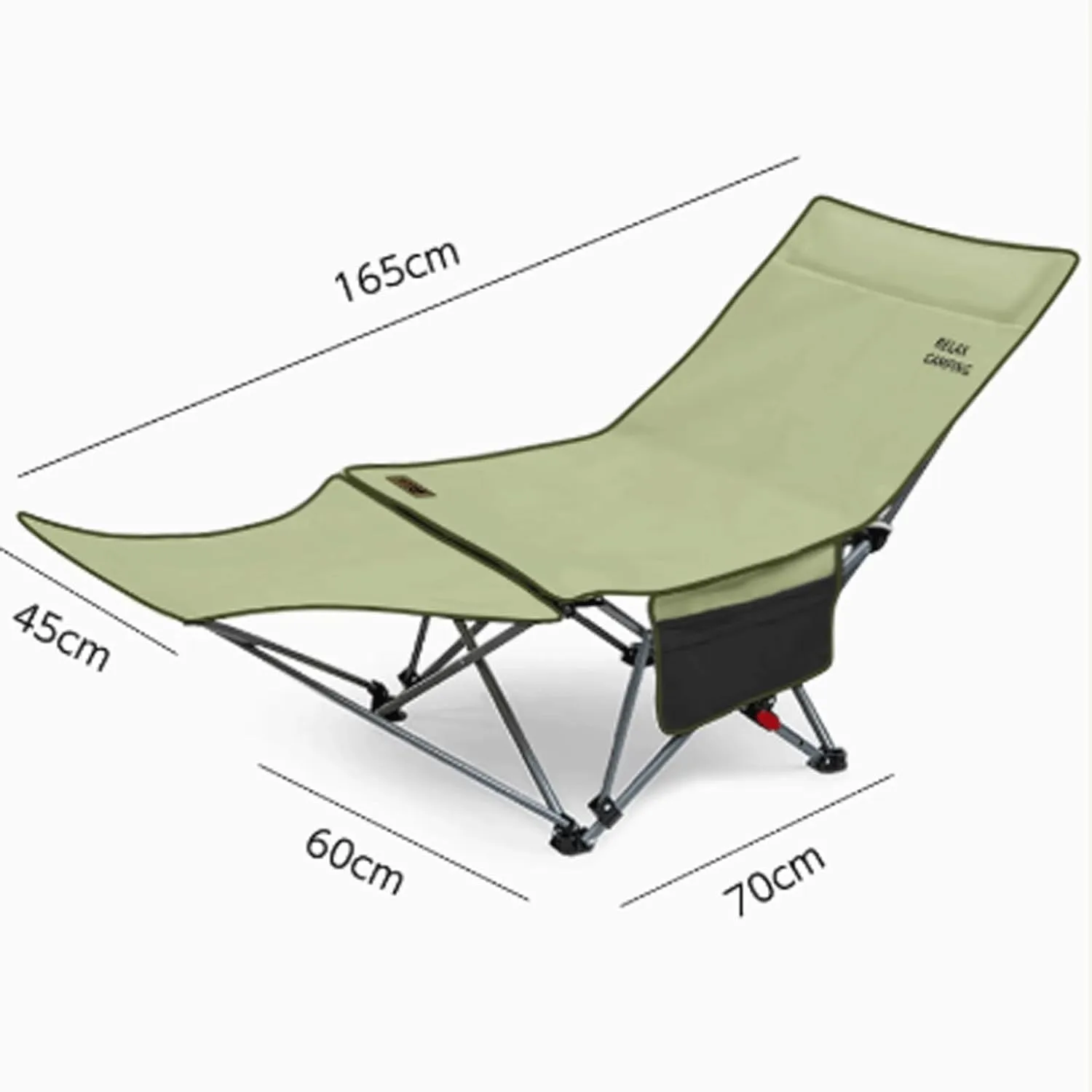 Camping cot Portable Camping Cot Outdoor Recliner Folding Cot for Office Nap and Home Lounging Camping Spare Bed, Patio Rollaway Guest Bed Folding cot