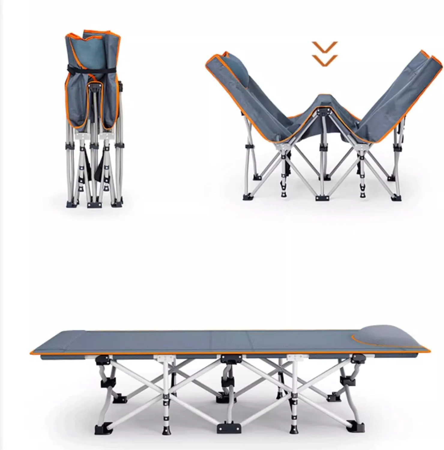 Camping cot Portable Camping Cot Oxford Fabric Folding Cot for Office Nap and Home Lounging Camping Spare Bed Patio Rollaway Guest Bed Folding cot