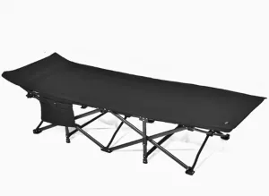 Camping cot Portable Camping Cot Oxford Fabric for Office Nap and Home Lounging Camping Spare Bed Patio Rollaway Guest Bed 190 * 70 * 35cm Folding cot