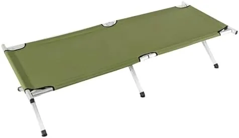 Camping Cot Portable Folding Bed for Adults with Carry Bag, Lightweight and Compact Design, Ideal for Outdoor Travel, Hiking, Beach, and Office Nap, Load Capacity 265LBS