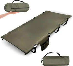 Camping Cot,Backpacking Cot for Sleeping,Folding Camp Cot Bed for Adults,Easy Set-Up,Supports 330Lbs, Portable,Foldable, Compact for Adults for Outdoor, Hiking, Travel