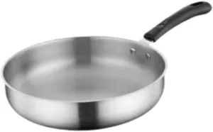 Camping Frying Pan Stainless Steel Nonstick Lightweight Gift Flat Griddle Skillet for Fishing Outdoor RV Cooking Hiking, 29.3cm