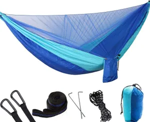 Camping Hammock with Mosquito net Tent Portable Lightweight 2 Person for Outdoors Backpacking Hiking Trekking