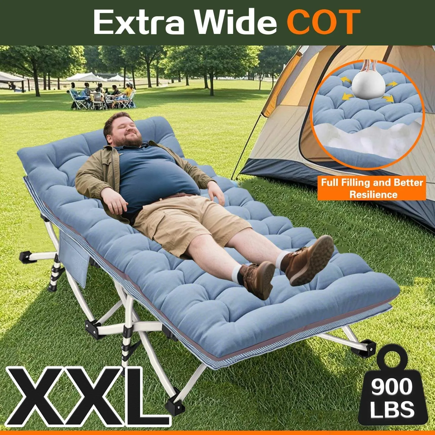 campintg cot with Mattress 3
