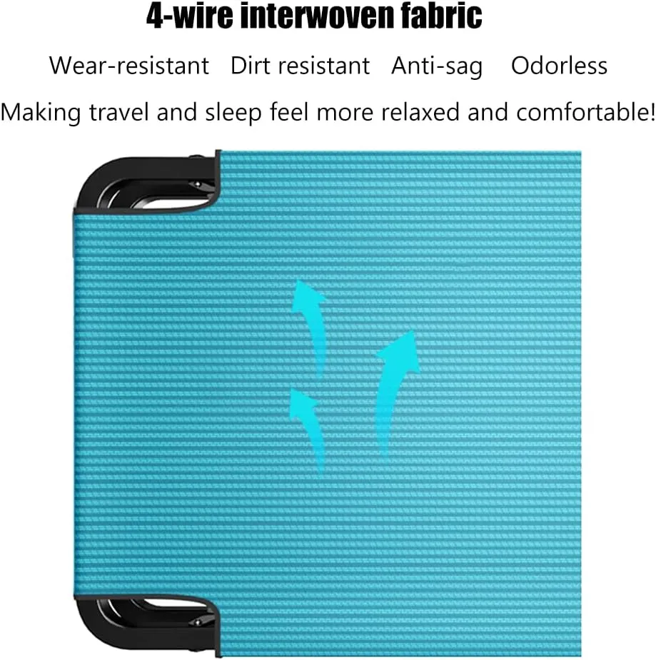 Car Travel Bed, Non-Inflatable Cushion, Universal Car Rear Seat Folding Travel Bed, Co-Pilot Office Outdoor Camping Bed (Blue, 134 * 84 * 32cm, Short Full)