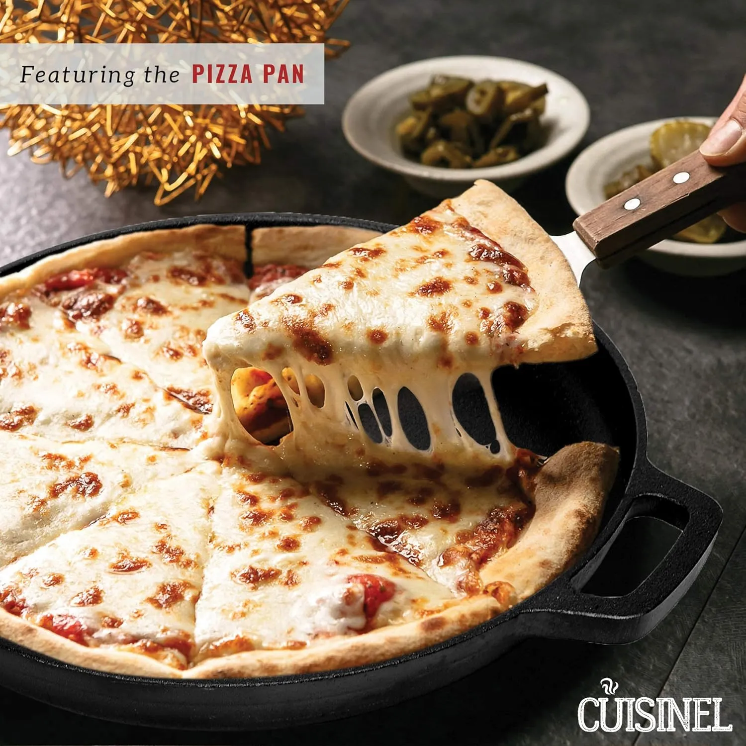 Cast Iron Cookware 18-Piece Set - Pre-Seasoned 6"   8"   10"   12" Skillet   Grill Pan Lid   Griddle   Pizza Pan   Dutch Oven Cover/Pan   Panrack   Silicone Handle Cover   Pan Scraper/Cleaner