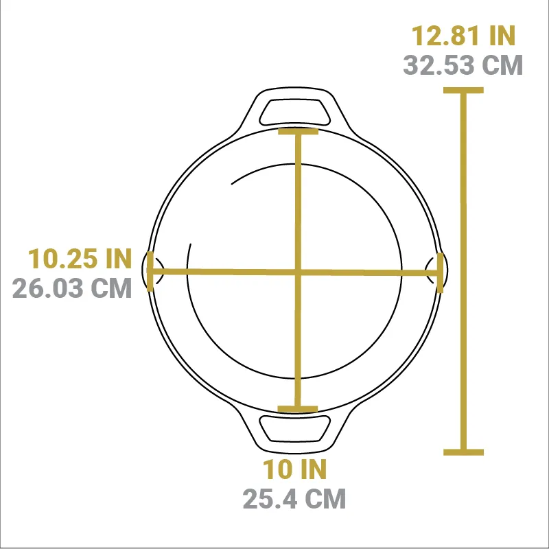 Cast Iron Dual-Handle Pan