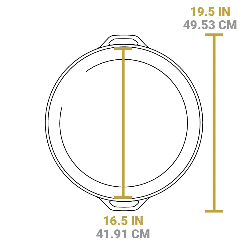 Cast Iron Dual-Handle Pan