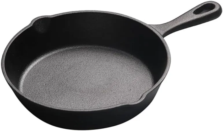 Cast Iron Frying Pan Black Frying Pan, Durable Grill Frying Pan, Stovetop Stovetop, No Chemicals, Indoor And Outdoor Use
