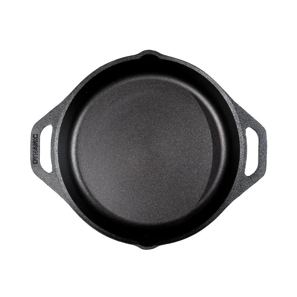 Cast Iron Frying Pan/Skillet (10 Inch / 27.50 cm), Natural Nonstick, Pre-seasoned, 100% Pure, Toxin-free, Induction based Round Fry Pan with Glass Lid