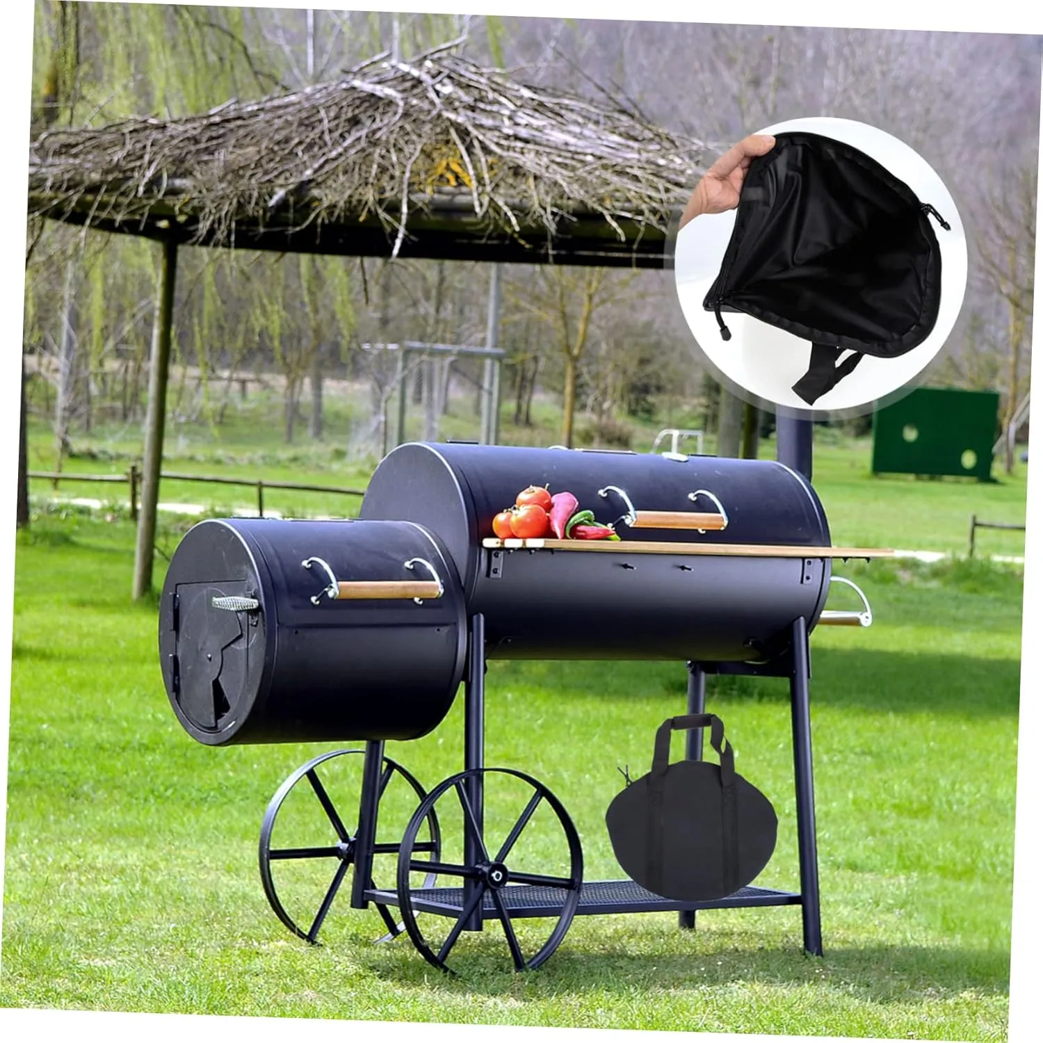 Cast Iron Pan Container Frying Pan Storage Bag Outdoor Camping Bag for Bakeware