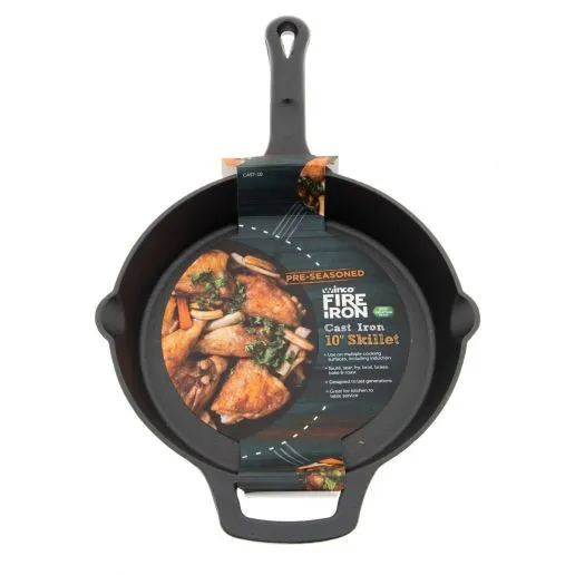 CAST Series FireIron Pre-Seasoned Cast Iron Skillet by Winco