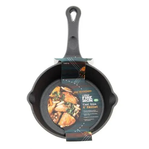 CAST Series FireIron Pre-Seasoned Cast Iron Skillet by Winco