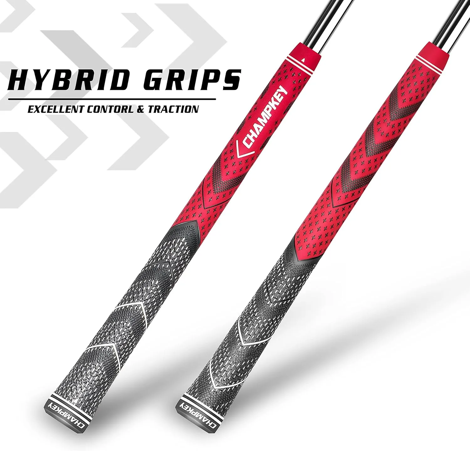CHAMPKEY Golf Grips 13 Pack | Come with Solvent,15 Tapes,Vise Clamp and Hook Blade | All Weather Control and High Feedback Golf Club Grips