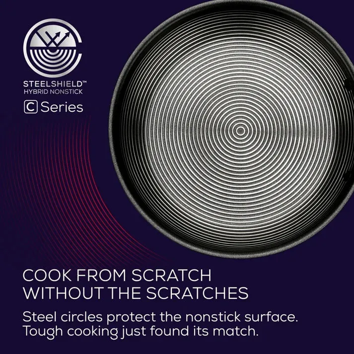 Circulon C-Series Hybrid Clad Stainless Steel Nonstick Induction Frypan 25cm