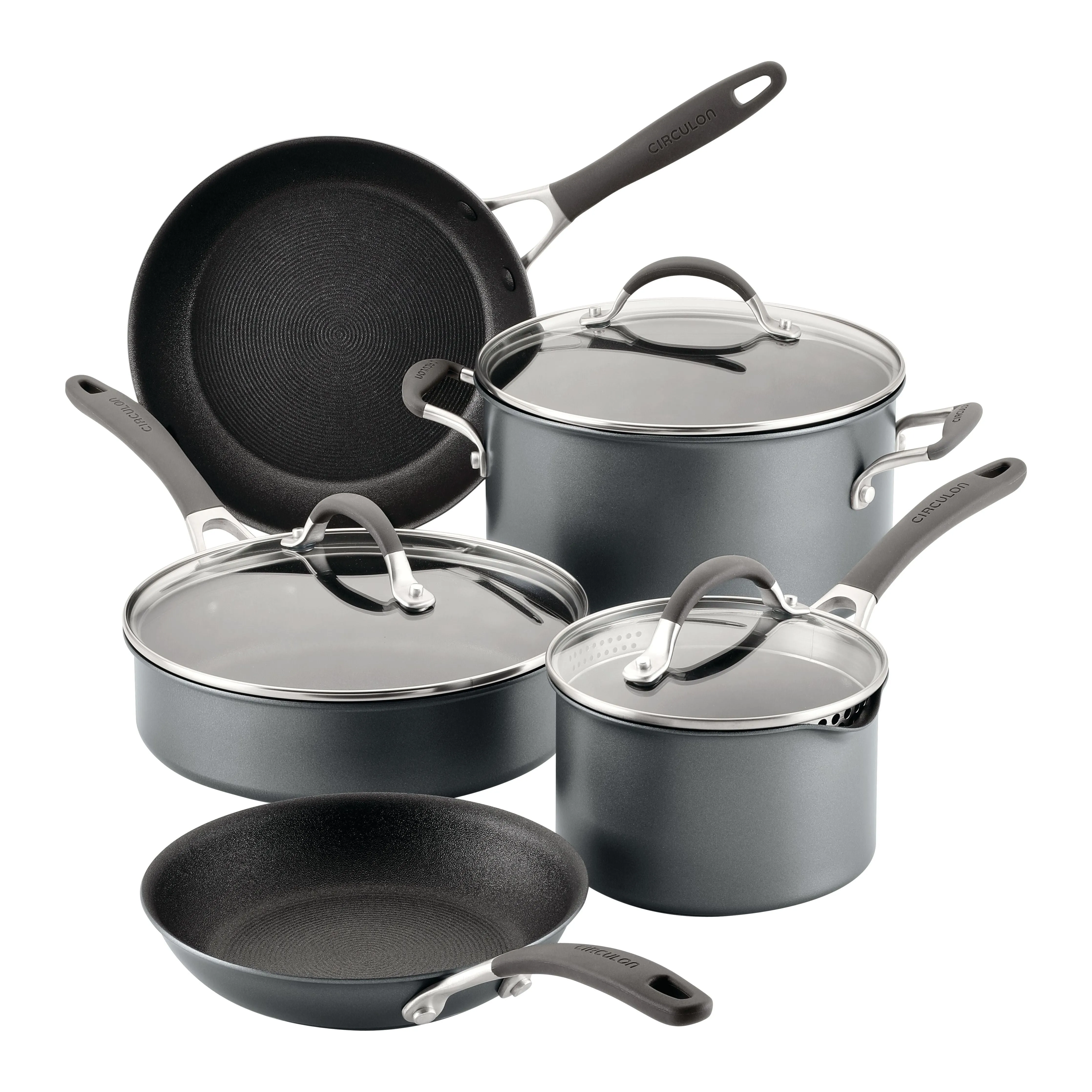 Circulon ScratchDefense Nonstick Induction 8 Piece Cookware Set
