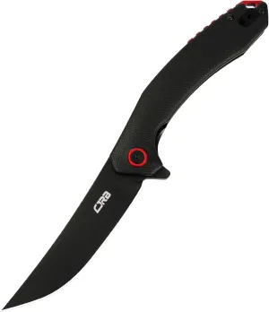 CJRB Tactical Knife, Small Folding Pocket Knife with AR-RPM9 Steel Blade and G10 Handle for Men Outdoor, Survival, Hunting, Camping Gobi(J1906B) Black