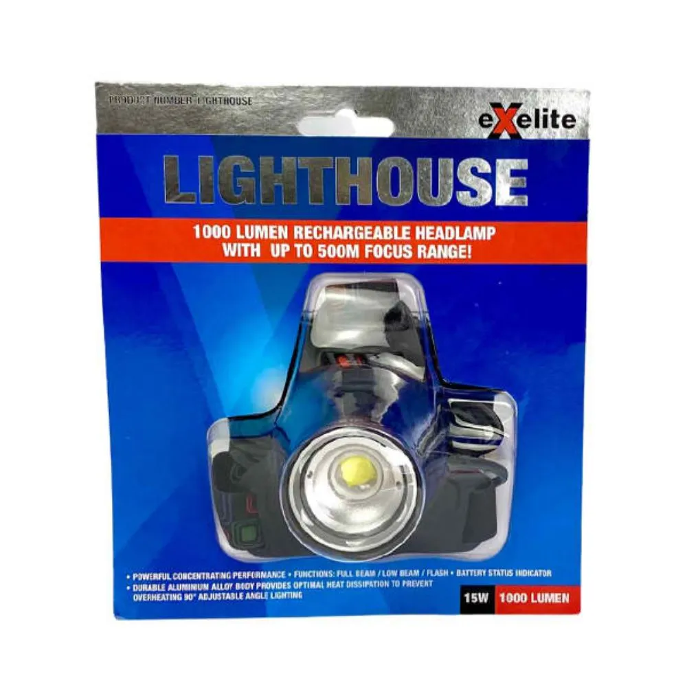 CLA LIGHTHOUSE - 15W Powerful Performance Rechargeable Headlamp